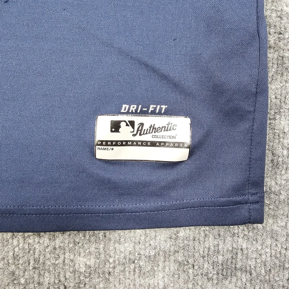 Nike Tampa Bay Rays MLB Authentic Collection‎ Dri-FIT Shirt Men's XXL Navy Blue